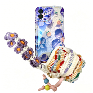 Purple Flower Phone Case Set