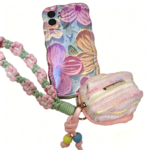 Pink Flower Phone Case Set